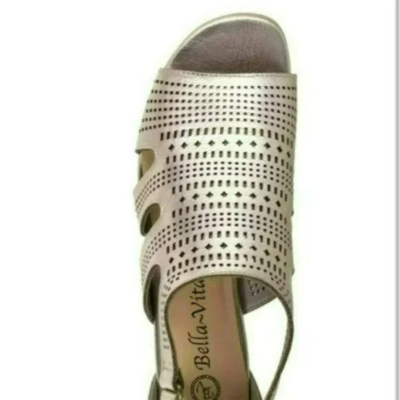 Bella Vita Quinby Chop Out Wedge Sandals-8 - Picture 3 of 8